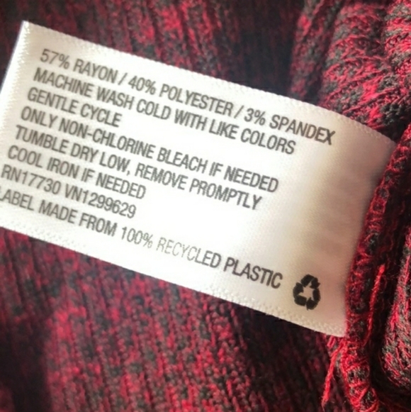 *NEW! MOCK TURTLENECK RUCHED LONG SLEEVE KNIT SWEATER PULL OVER DRESS MEDIUM - Picture 3 of 4